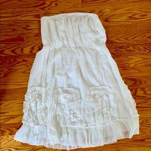 Small Ya Los Angeles white strapless dress